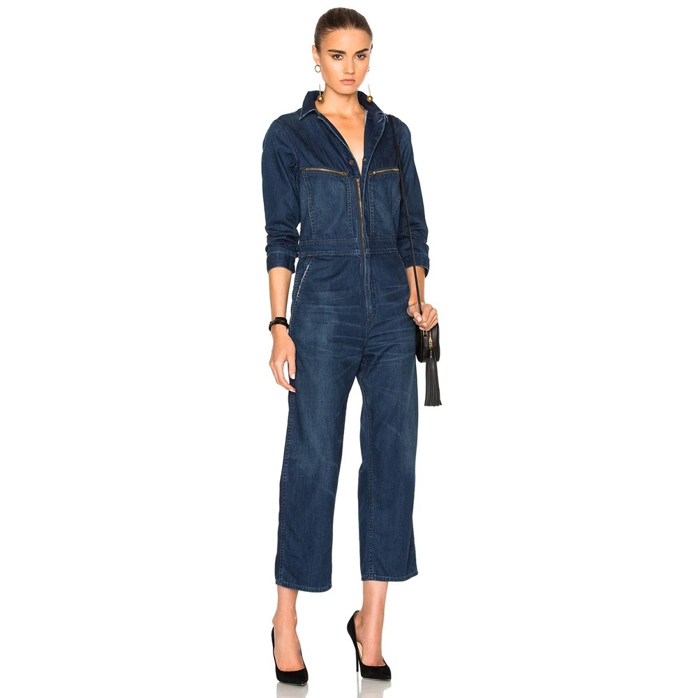 Citizens of Humanity Women's Sylvie Worker Denim Jumpsuit Utility Inspired XS